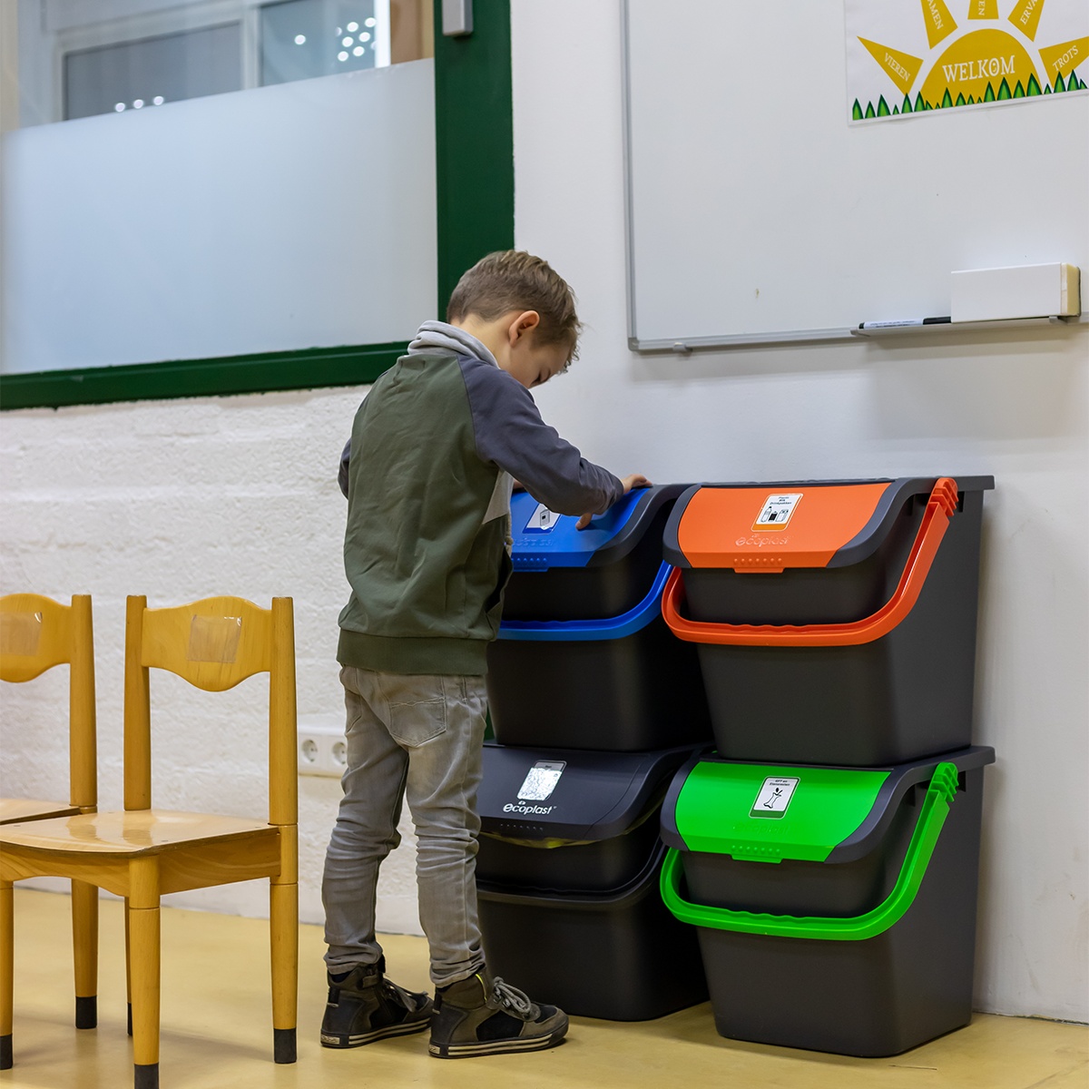 Stapelbare afvalemmer 'Malpie'