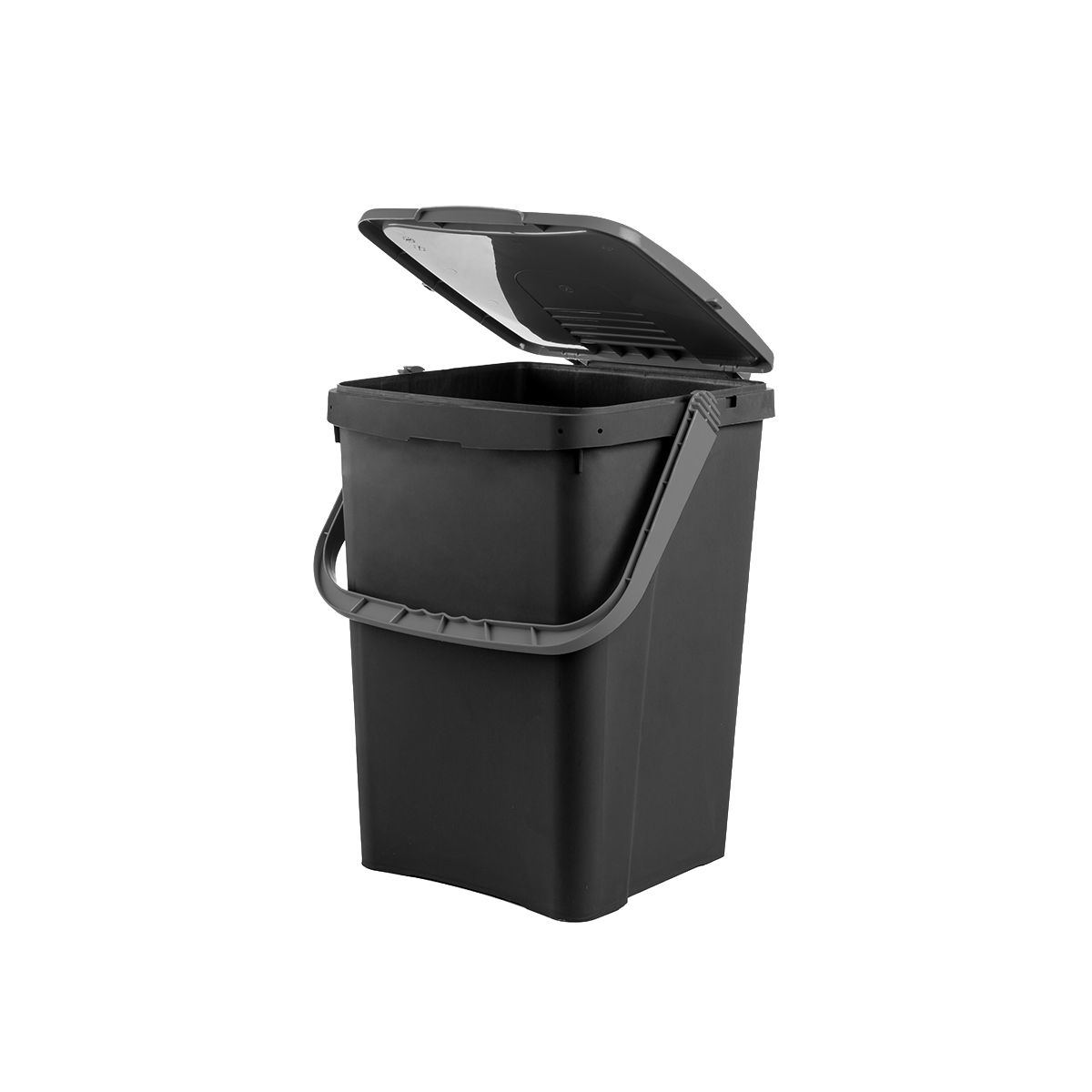 Afvalemmer 'Ecoplus' gerecycled plastic 50 liter