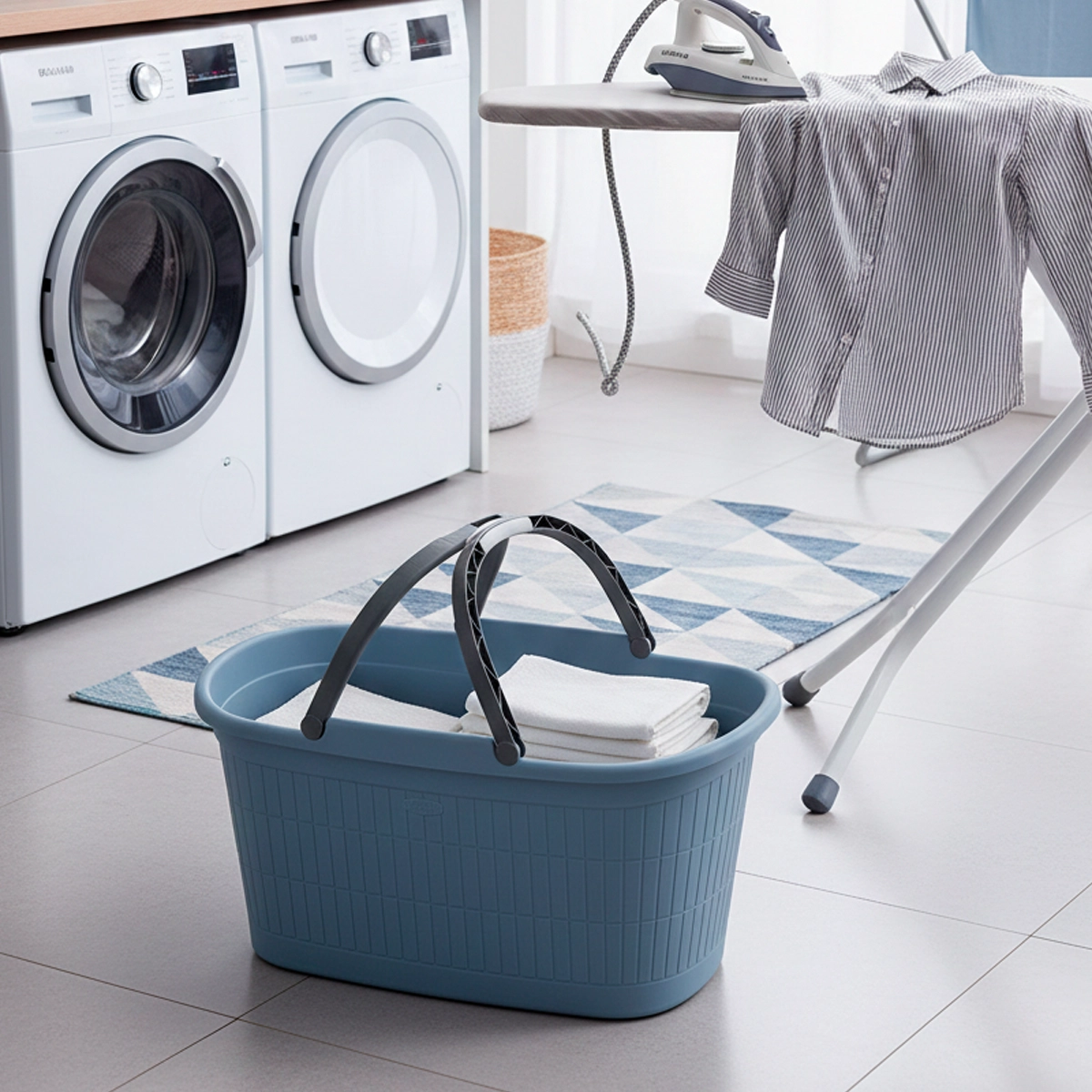 Wasmand met handgrepen 'Domus'