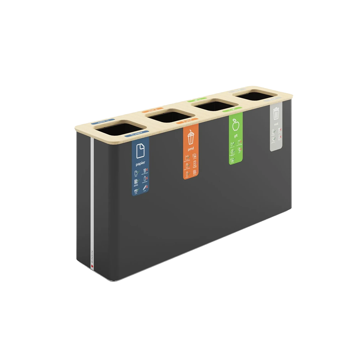 Afvalbak 'Globular' 90 liter